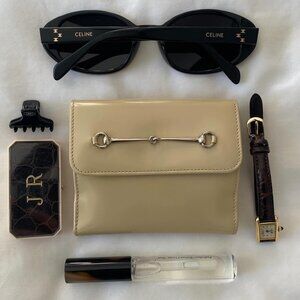 Gucci Vintage Horsebit Accent Compact Wallet